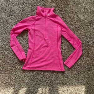 Under Armour Pink Quarter-Zip Long Sleeve